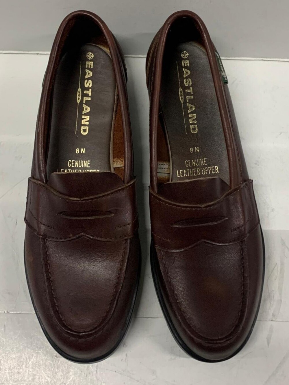 EASTLAND GENUINE PENNY LOAFER WOMENS COLOR DARK BROWN SIZE US 8